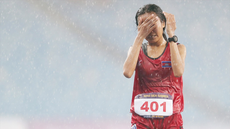 Female athletes 'crying in the rain' in the 32nd SEA Games was honored by Anh Anh - Photo 1