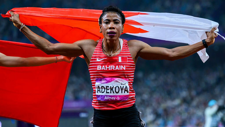 Bahrain female relay to win the ASIAD 19 with Nigeria -original athletes - Photo 6