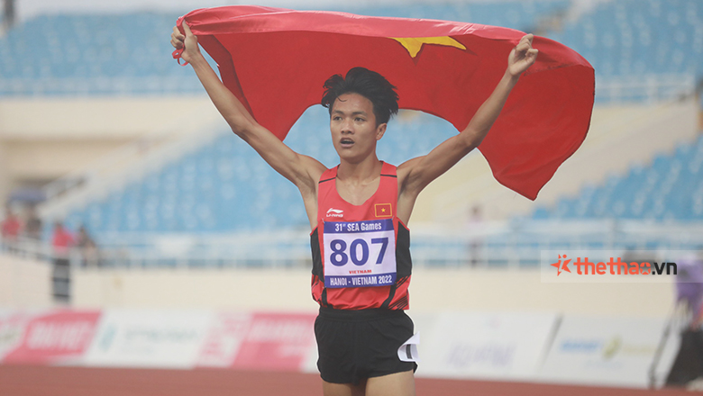 Luong Duc Phuoc won the National Athletics Championship with better parameters than SEA Games, ASIAD - Photo 1