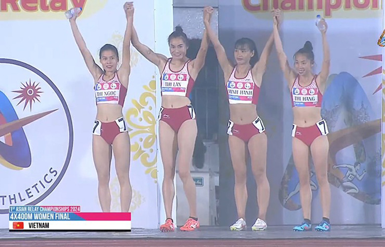The 4x400m relay team in Vietnam is still ranked 30th in the world, it is difficult to win tickets to the 2024 Olympic Games - Photo 1