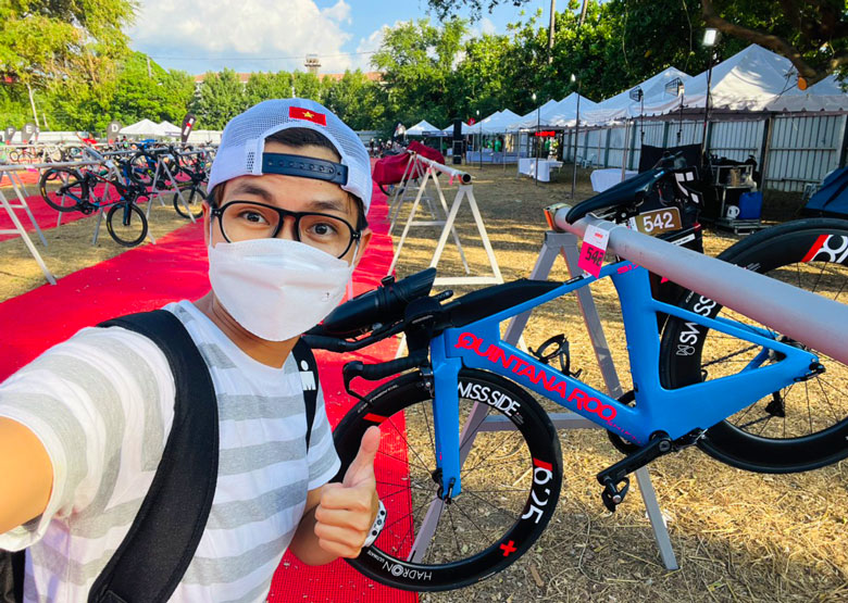 Who is Lam Tuc Ngan Man? Portrait of the new Vietnamese triathlon - Photo 2
